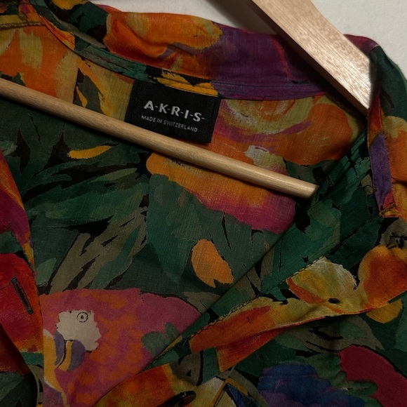 Akris Multicolor Floral Blouse - Picture 2 of 5